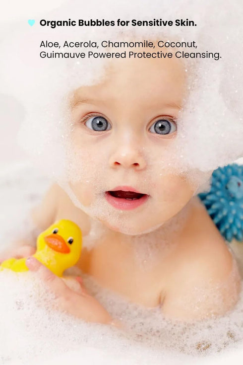250 ml (8.4 oz,Chamomile,Orange, BioLove Bath Foam Bubble Bath Baby wash Care, Relaxing Foaming Bath, Bubble Bath