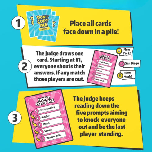 Viral Studios Don't Copy Me | The Party Card Game Where Matching Gets You Eliminated Fast-Paced Game for Friends