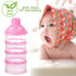 Accmor On The Go Formula Dispenser, 4 Compartments Stackable Container for Baby Milk Powder (BPA Free)