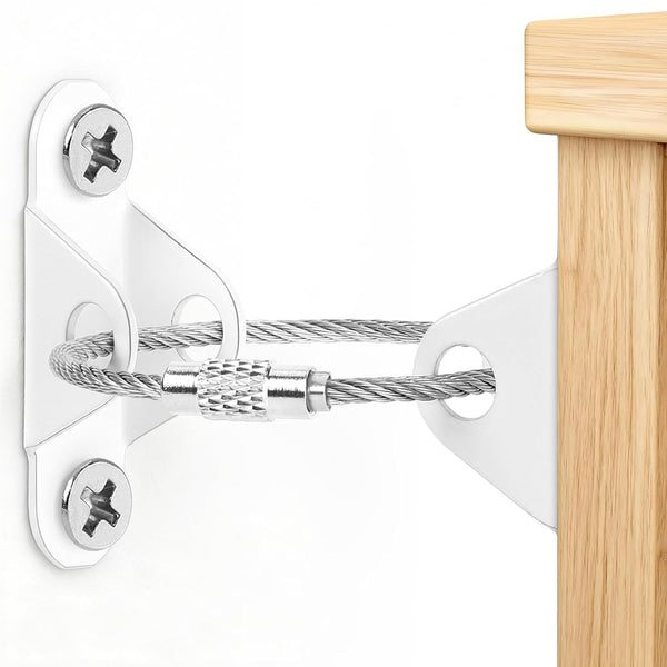 6-Pack Furniture Anchors for Baby Proofing, Anti Tip Straps Safety Kit to