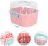 Countertop Kisangel Baby Bottle Drying Rack High Capacity Bottle Dryer with Detachable Hollow Drain Net and Pacifier