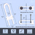 WENPENG Closet, Closet Buttons,2Pack Sliding Cabinet Locks for Baby, Baby Proofing Adjustable U-Shaped Baby Safety