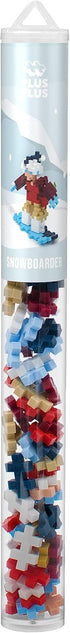 PLUS PLUS - Snowboarder - 70 Piece Construction Building Toy, Interlocking Puzzle Blocks for Kids