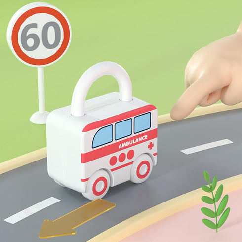 Montessori Educational Toys Busy Board - Toddler Car Activities - Baby Sensory Fine Motor Skills Developmental Toys