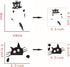 Removable Switch Sticker, 6 Pcs Cute Black Cats Cartoon Wall Sticker, Light Switch Decor Decals for Family DIY Home