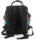 OUSIKA Backpack Daypacks Teal Grey Rose Print Diaper Bag Multifunction Laptop Travel Large Nappy Bag, Black, One Size