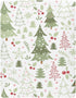 Jihqo Pack 39" 27" Cartoon Christmas Tree Crib Sheets for Boys Girls N Play Sheet Soft Breathable Mini Crib Sheets x