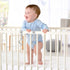 Dranvosk 4Pcs Baby Pull Up Rings for Playpen & Crib, Portable Infant Walking Assistant with Safety Stand, Universal