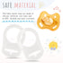 10 Pack AUEAR, Silicone Adapter Rings Holder for Nipple Pacifier Clip Food Grade Transparent Color