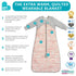 3.5TOG 6-18 Love to Dream Extra Warm Baby Sleep Bag, Super Soft Temp Regulating Sleeping Sack, Warm Wearable Blanket