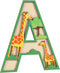Wepagview 3D Layered Safari Nursery Wooden Letters for Wall Decor, 11.8" Green Large