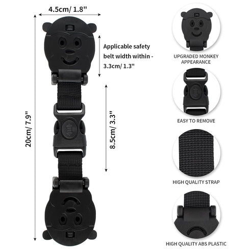 Reins(2 Pack, Anti Escape Baby Harness Chest Clip with Buckle, Prevent Children/Kids Taking Their Arms Out of High