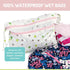 14x11 melii Waterproof Wet & Dry Bag with Handle, for Wet Bathing Suits, Diapers and Potty Training and Dishes