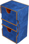 Gamegenic Stronghold 200+ XL Convertible Deck Box - Double-Sleeved Card Storage with Accessories Drawer, Blue/Orange
