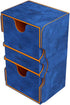 Gamegenic Stronghold 200+ XL Convertible Deck Box - Double-Sleeved Card Storage with Accessories Drawer, Blue/Orange