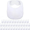 Geyoga 36 Pcs Sublimation Blanks Baby Bibs Bulk Sublimation Feeder Washable Baby Bib