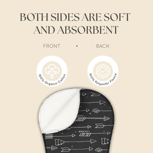 5-Pack 2 1 Dodo Babies Baby Burp Cloths - Soft Absorbent & Neutral Burp Cloths - Contoured Shoulder Fit & Baby Boy