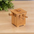 Bits and Pieces Wooden Bamboo Puzzle Box, Brainteaser Gift