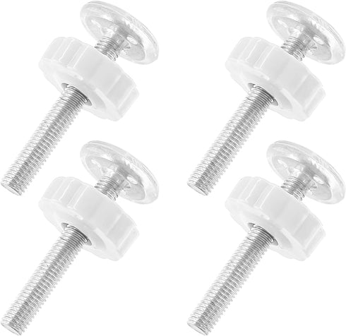 4 Pack Baby Gate Threaded Spindle Rod M10 (10mm) - Screw Replacement Hardware for Pressure Mounted Safety Gates