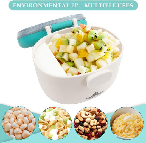 LNQ LUNIQI 1Pcs 230g) Baby Formula Dispenser with Scoop and Leveller, Portable Milk Powder Container, Cute Formula