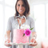 50 Cake Topper 50th Anniversary Birthday Wedding Diamond Cake Decoration for Women, Silver