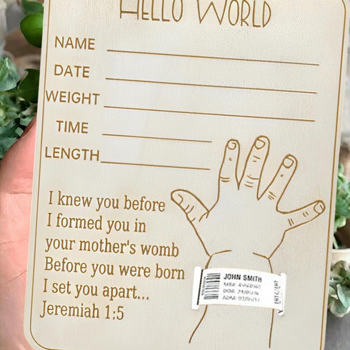 Borhmty Mommy Newborn Baby Hospital Bracelet Holder, Baby Birth Hospital Bracelet Wristband Holder, Engraved Baby