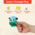 B. toys Bath Book & Boat Squirter, Pull-String Boat with Colors & Numbers, Travel Clip for 10 Months Tub Time