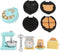 Miniature Dollhouse Kitchen Set 1:12 Decoration Waffle Maker Toaster Scale Stand Mixer