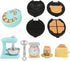 Miniature Dollhouse Kitchen Set 1:12 Decoration Waffle Maker Toaster Scale Stand Mixer