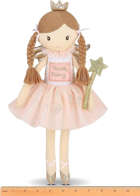 Bearington Pixie Soft Plush Tooth Fairy Doll - 14 Inches