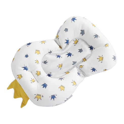 Hamwesh 0-12 Baby Bath Cushion, Soft Breathable Bathtub Seat for Months with Nonslip Quick Dry Design Skin Friendly