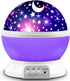 MOKOQI Star Projector Night Lights for Kids, Purple Projection Lamp for 1-14 Year Olds, Glow in The Dark Stars