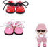 MM MEGIJAAKI 2 Pairs Mini Shoes 1/8 BJD Doll Shoes PU Leather Cute Elf