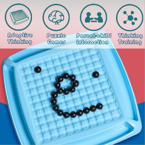 Magnetic Chess Game: Portable Magnetic Chess Game with 30 Stones, Fun Table Top Multiplayer Strategy Game