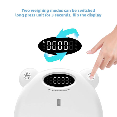 Ellie Digital Baby Scales, Multi-Function Scale for Infant, Toddler & Pet, LED Display Weighing Scale for Newborns