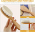 Set Set ibasenice Natural Wool Hair Brush and Wooden Comb for Newborns Gentle Cradle Cap Care Lightweight and Portable