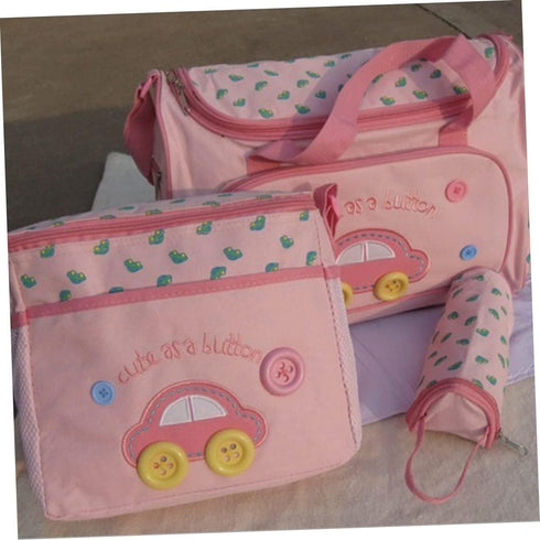 Set VICASKY Diaper Bag Large Tote Nursing Bag Changing Pad Bottle Holder Car Pattern