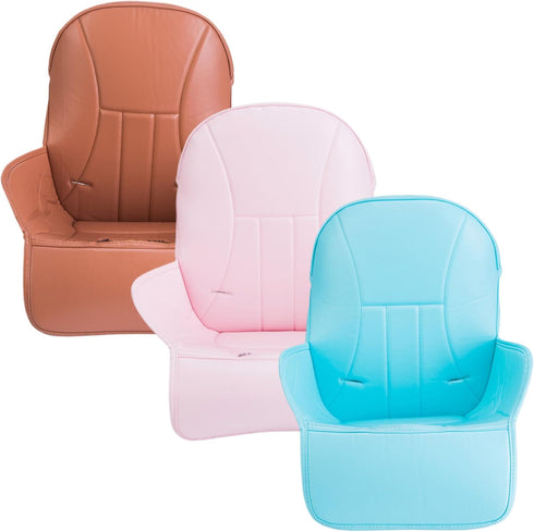 BEAHING 3, High Chair Cushion, Soft PU Leather High Chair Cover, Replacement Baby High Chair Cover, Non Slip Stroller
