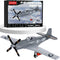 P-51 Mustang Fighter Bomber Building Blocks Set, Military WW2 Airplane Toy, Collectible WW2 Army Model for Children