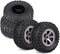 RC Crawler Tires 4Pcs Off-Road Rubber Tyres for 1:16 Remote Control Military Car Accessory Part