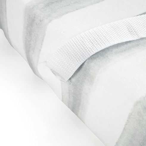 Lush Decor 32" 16" 5", Watercolor Stripe Soft & Plush Changing Pad Cover, x x Gray