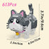 Myweyde 673Pcs) Black Cat Building Blocks, Micro Building Blocks Cats, Cute Animal Series Micro Mini Building Blocks
