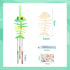 30 Pack Fennoral Wind Chime Kit Make Your Own Fish Wind Chime Wooden Arts and Crafts for Girls Boys Ornaments DIY
