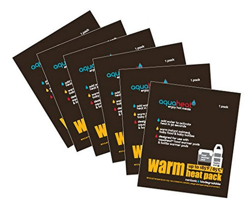Innobaby Aquaheat Warm Packs Set of 6 Reaches Temperatures up to 185F/85C