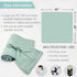 OWLOWLA Swaddle Blanket and Hat Set, Newborn Swaddle Wrap Baby Receiving Blanket for Baby Boys Girls
