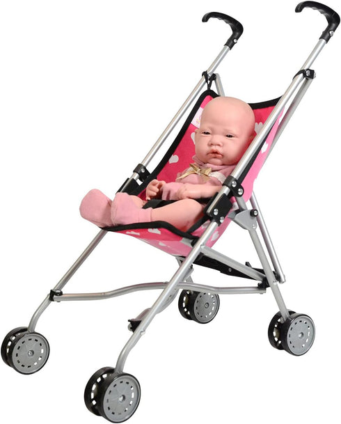 Hearts My First Doll Stroller for Kids - Cute Doll Stroller for Girls - Folds for Storage - Great Gift for Toddlers