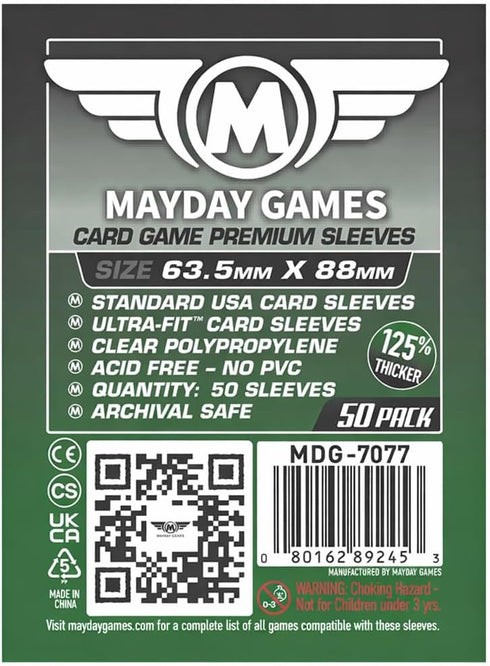 Mayday Games Legendary Game Accessory- Premium Card Sleeve Bundle