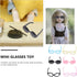 TOYANDONA 40pcs Doll Glasses, Miniature Eyeglasses Costume Accessories for Dollhouse Crafts (Random Color)