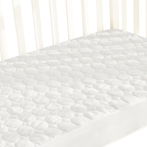 Biloban Crib Mattress Protector Pad Waterproof, Toddler Waterproof Crib Mattress Cover, Machine