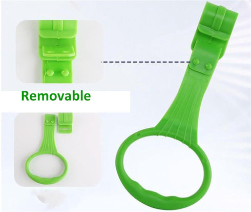4 4 (4, 7.5 inch) Pcs Color Walk Assistant Plastic Crib Pull Rings for Pull Up Rings Cot Hanging Rings for Infant